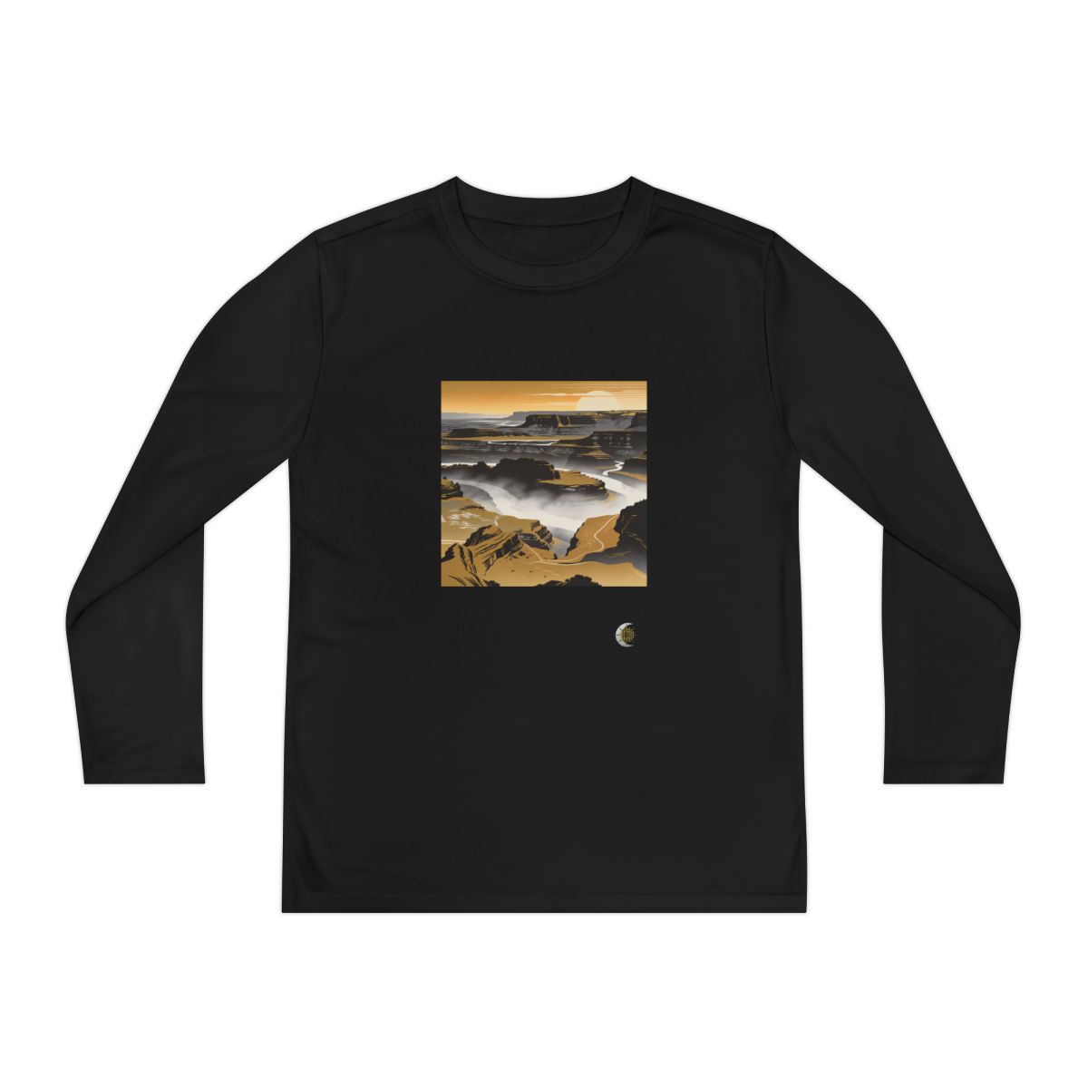 HD Golden Canyon Mist Youth Long Sleeve Competitor Tee