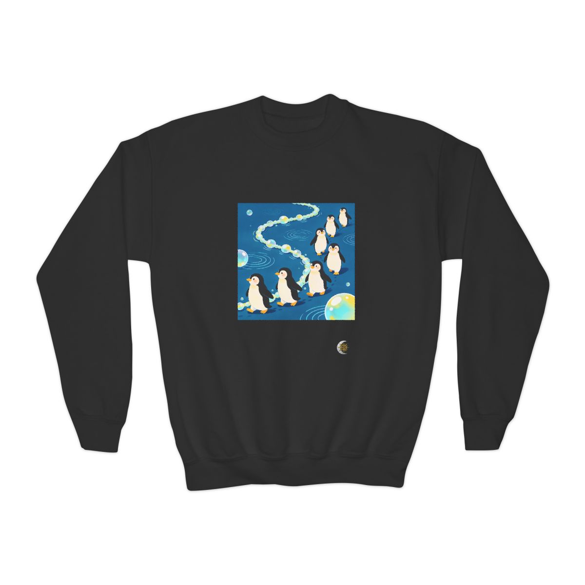 HD Bubbletrail Penguins Youth Crewneck Sweatshirt