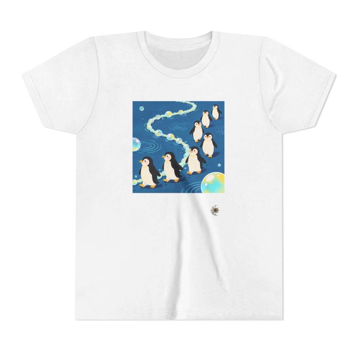 HD Bubbletrail Penguins Youth Short Sleeve Tee