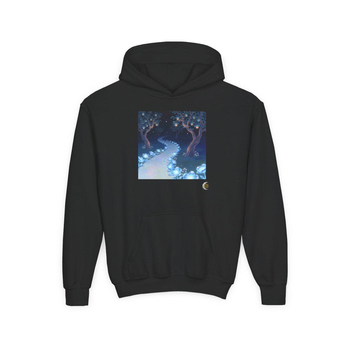 HD Starlit Orchard Youth Heavy Blend Hooded Sweatshirt