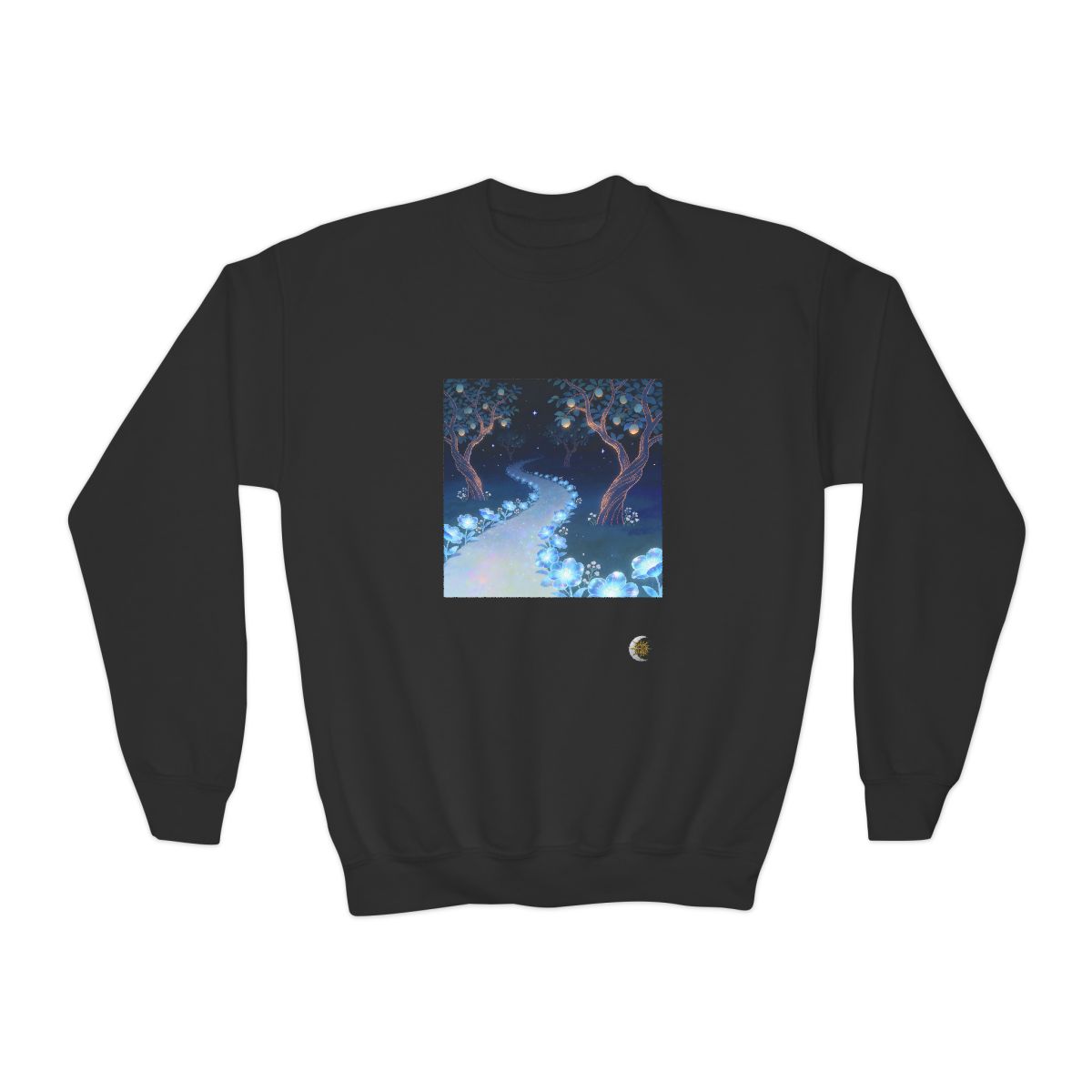 HD Starlit Orchard Youth Crewneck Sweatshirt