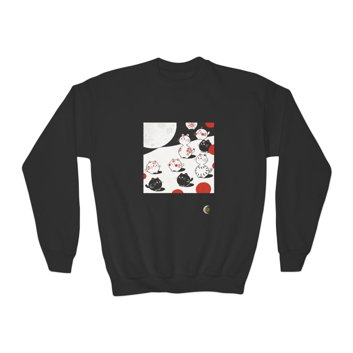 HD Moonpetal Friends Youth Crewneck Sweatshirt