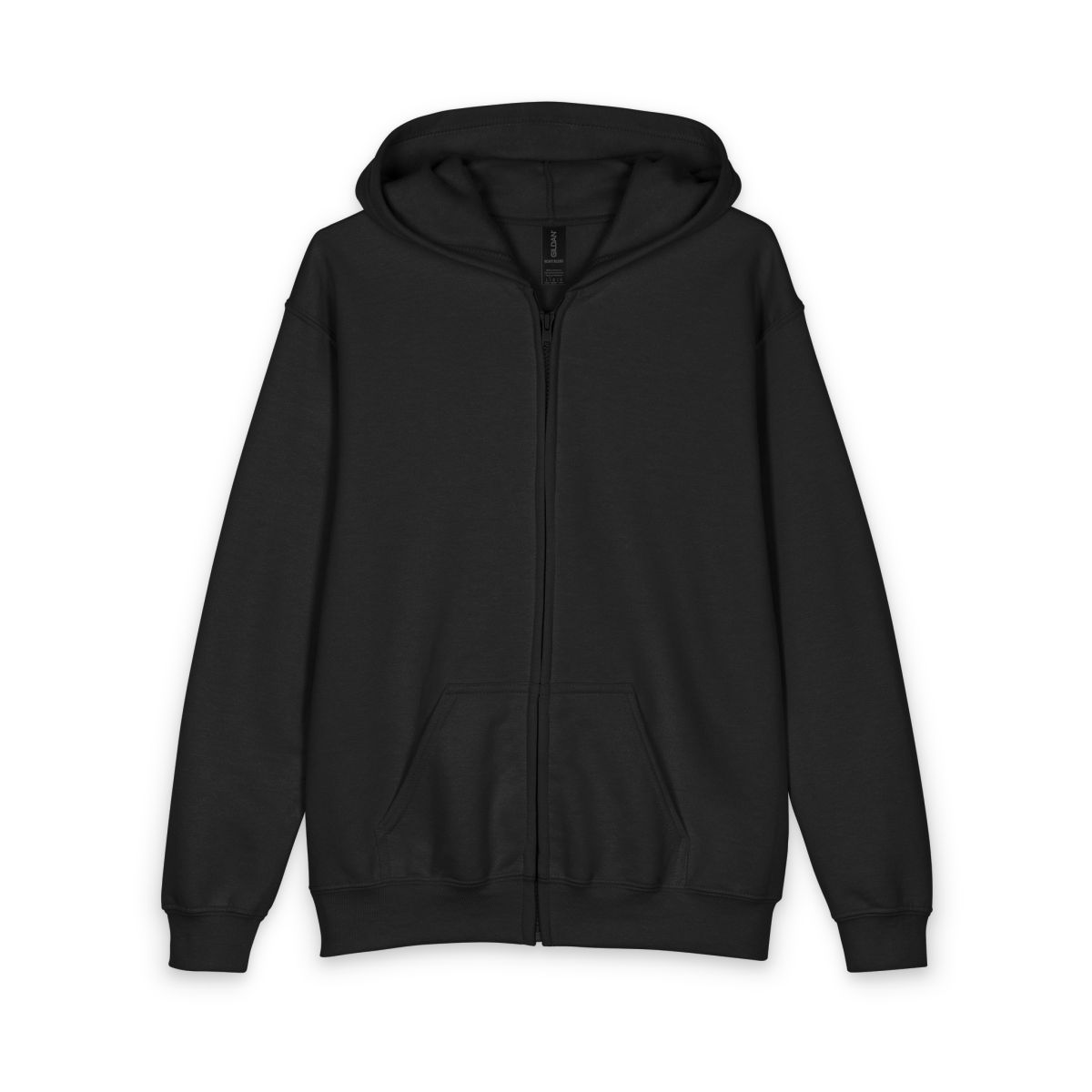 HD Lavender Leafcloud Youth Heavy Blend Zipped Hoodie, front view.