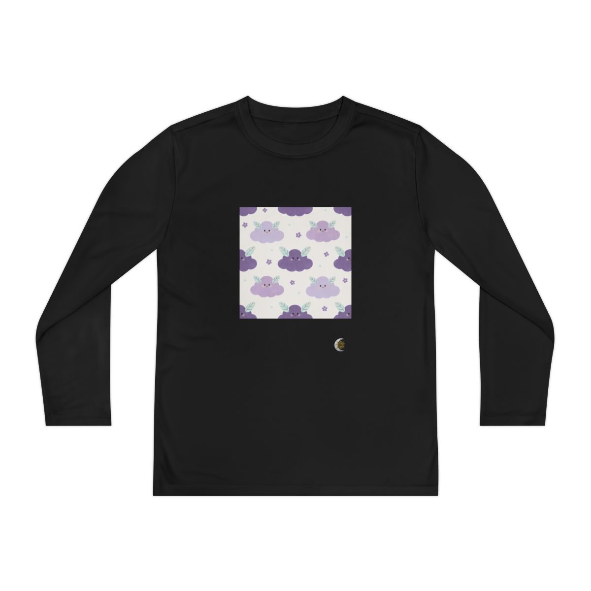 HD Lavender Leafcloud Youth Long Sleeve Competitor Tee