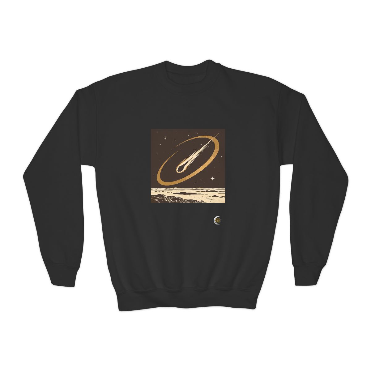HD Golden Meteor Arc Youth Crewneck Sweatshirt