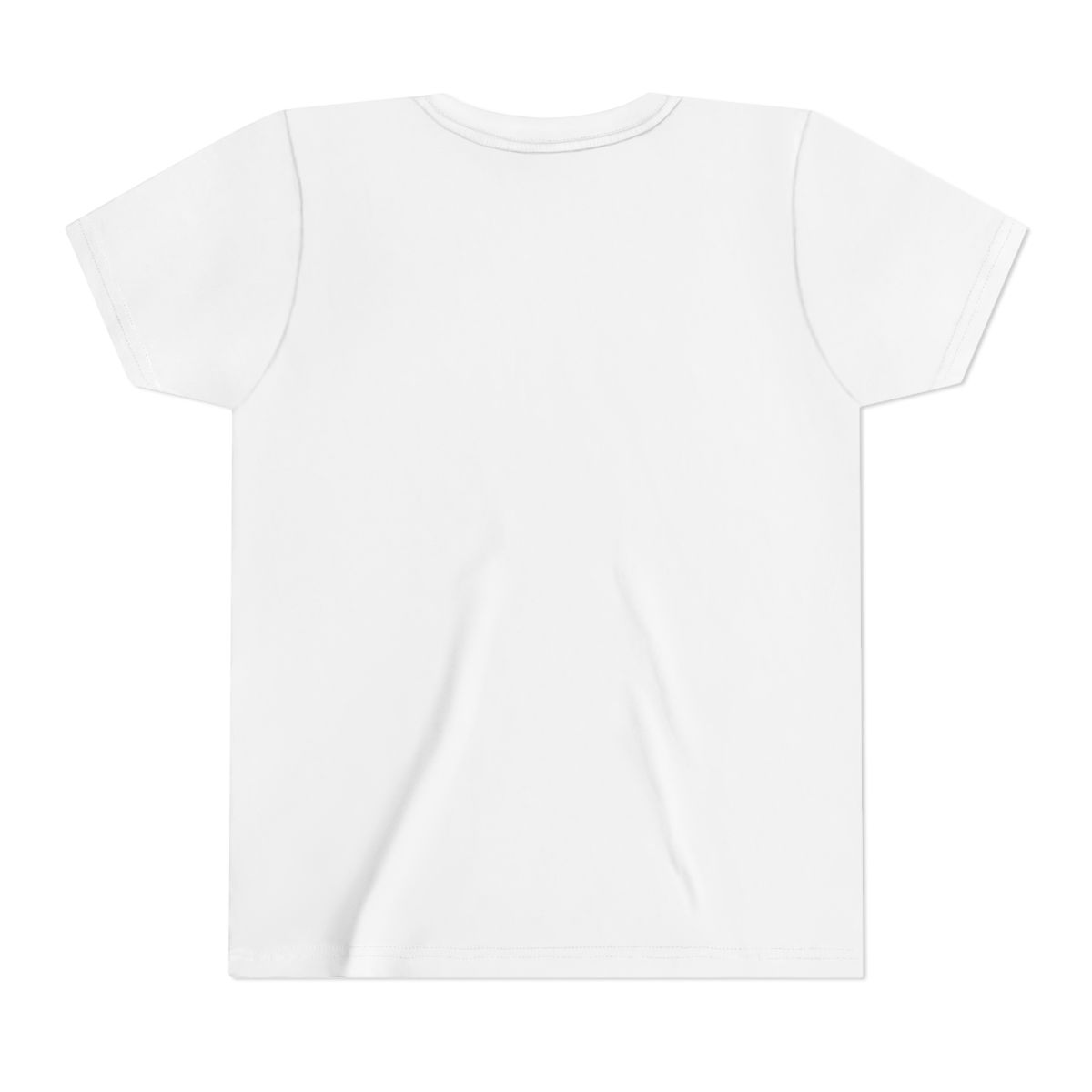 HD Original Art 38 Youth Short Sleeve Tee, back view.