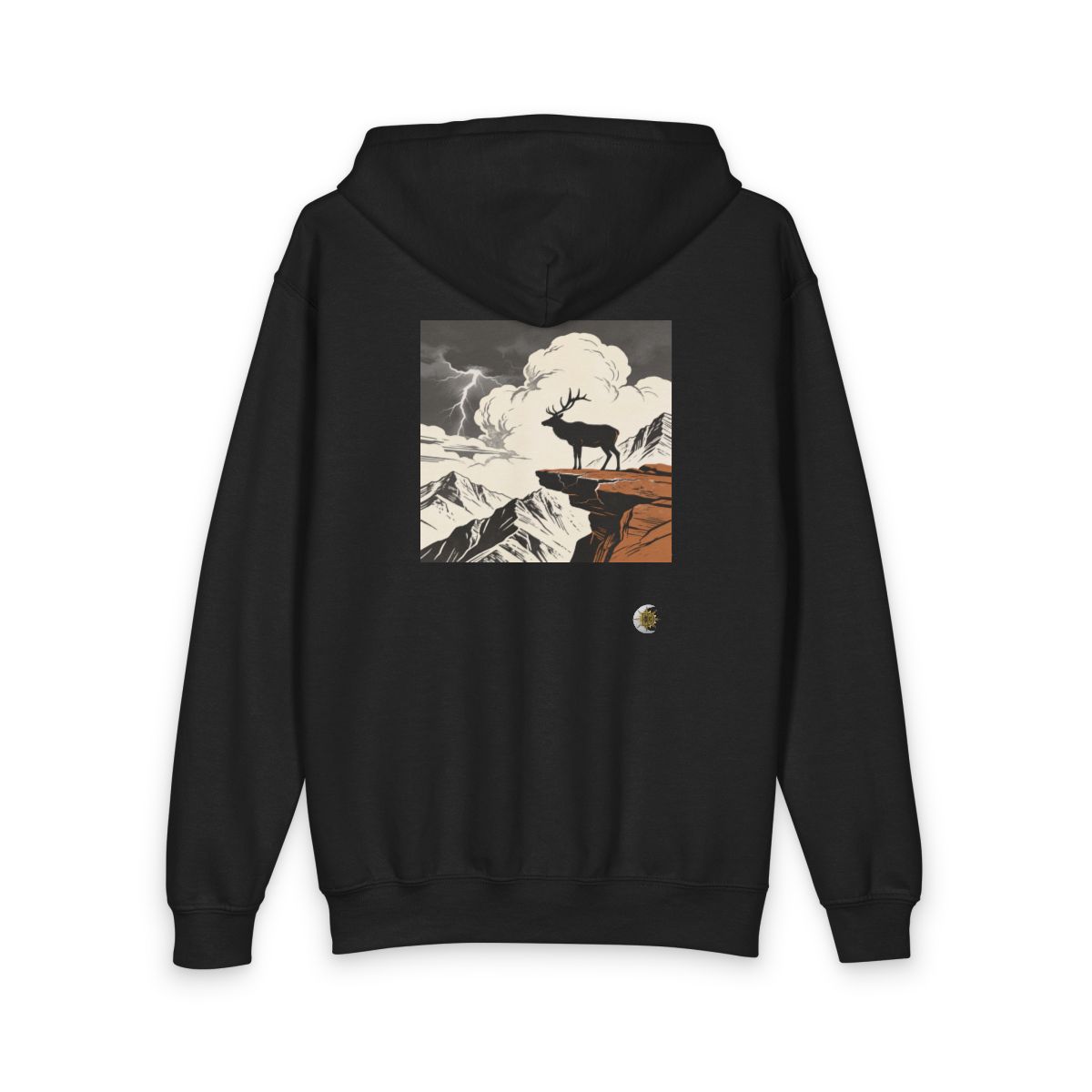 HD Ridge Elk Youth Heavy Blend Zipped Hoodie
