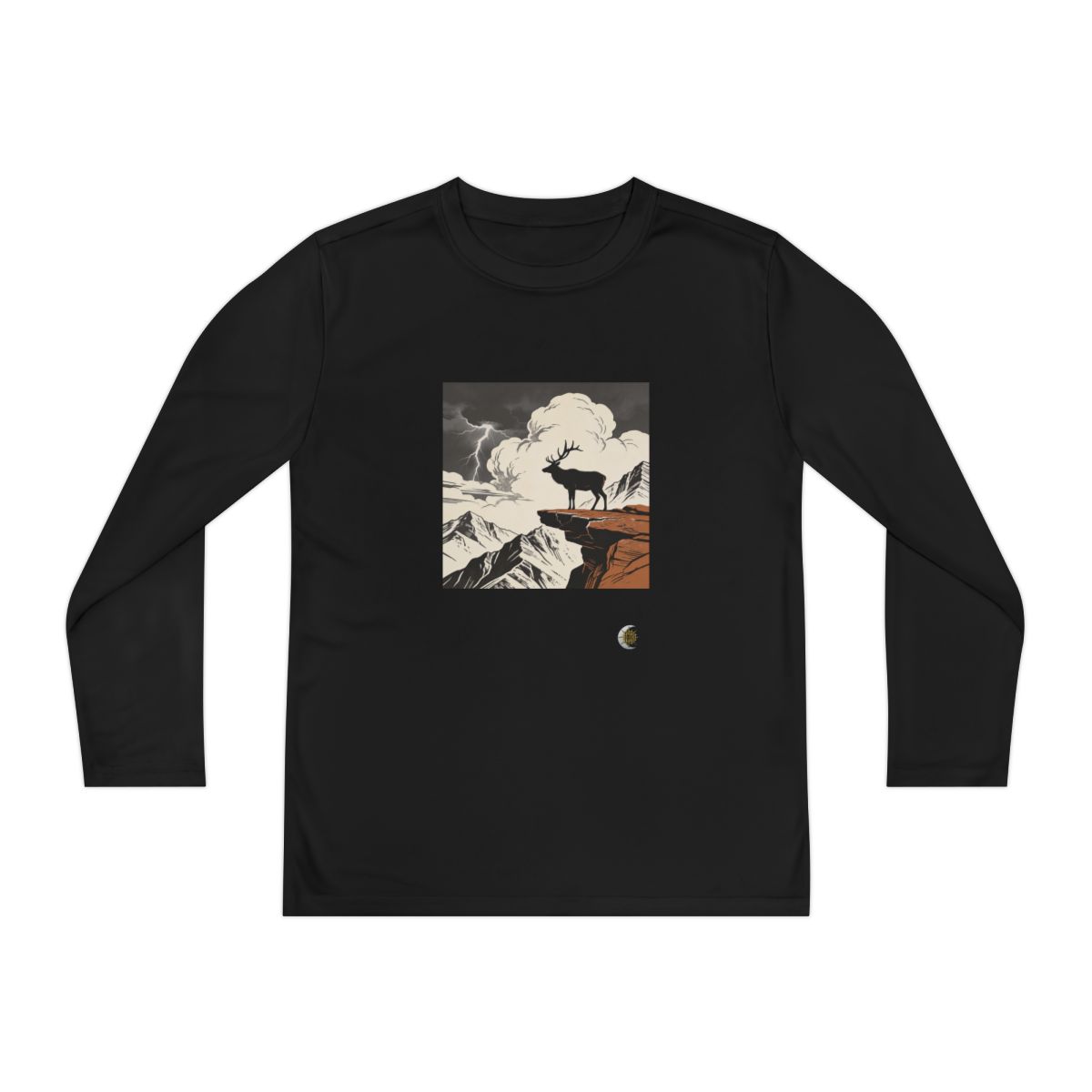 HD Ridge Elk Youth Long Sleeve Competitor Tee