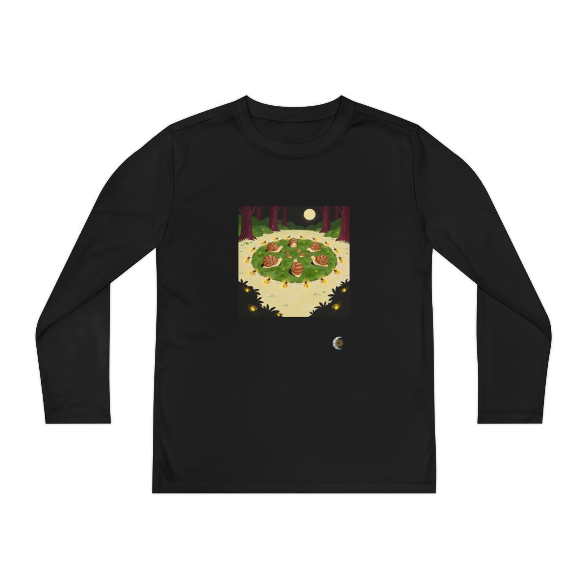 HD Firefly Snail Circle Original Art 219 Youth Long Sleeve Competitor Tee