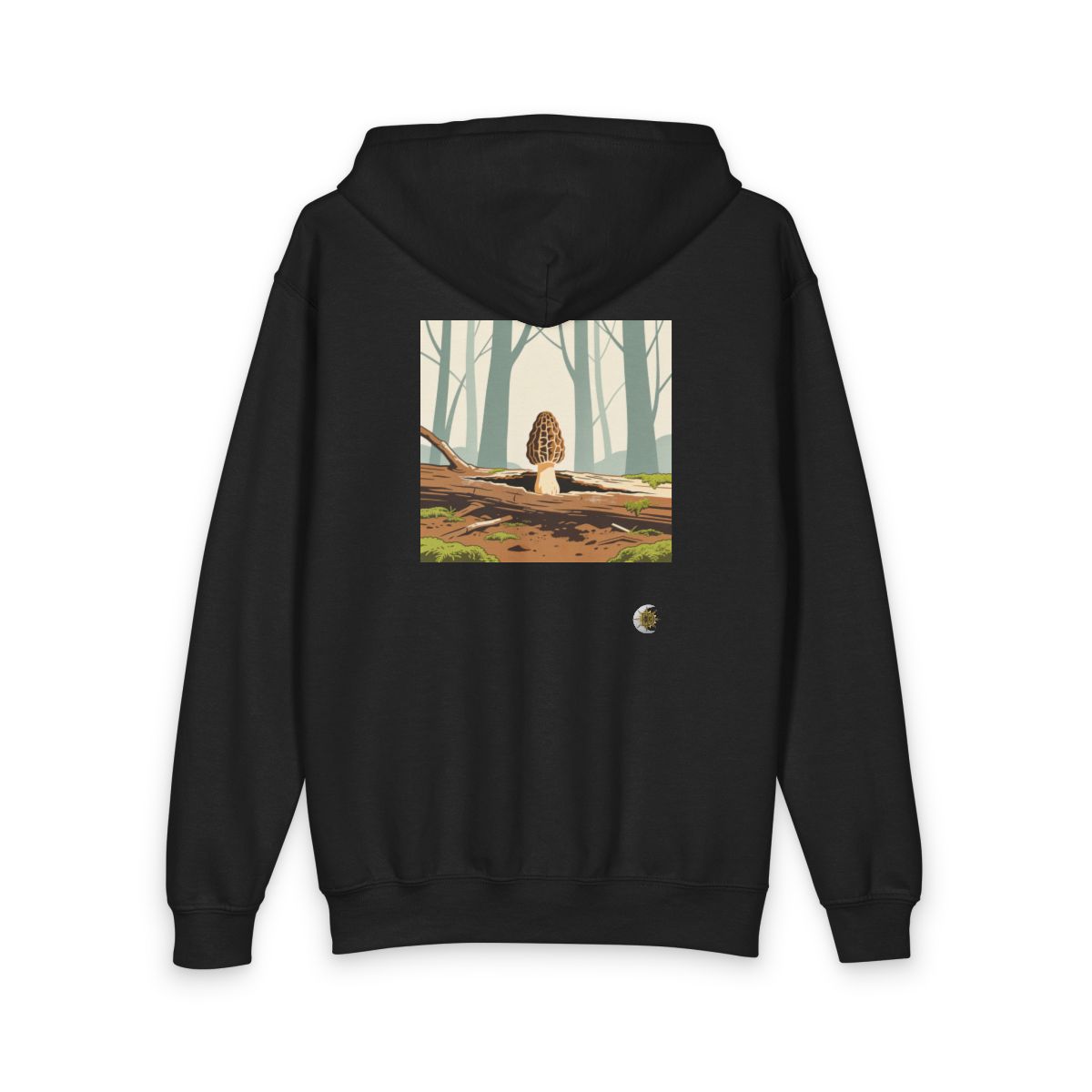 HD Morel Woodland Original Art 231 Youth Heavy Blend Zipped Hoodie