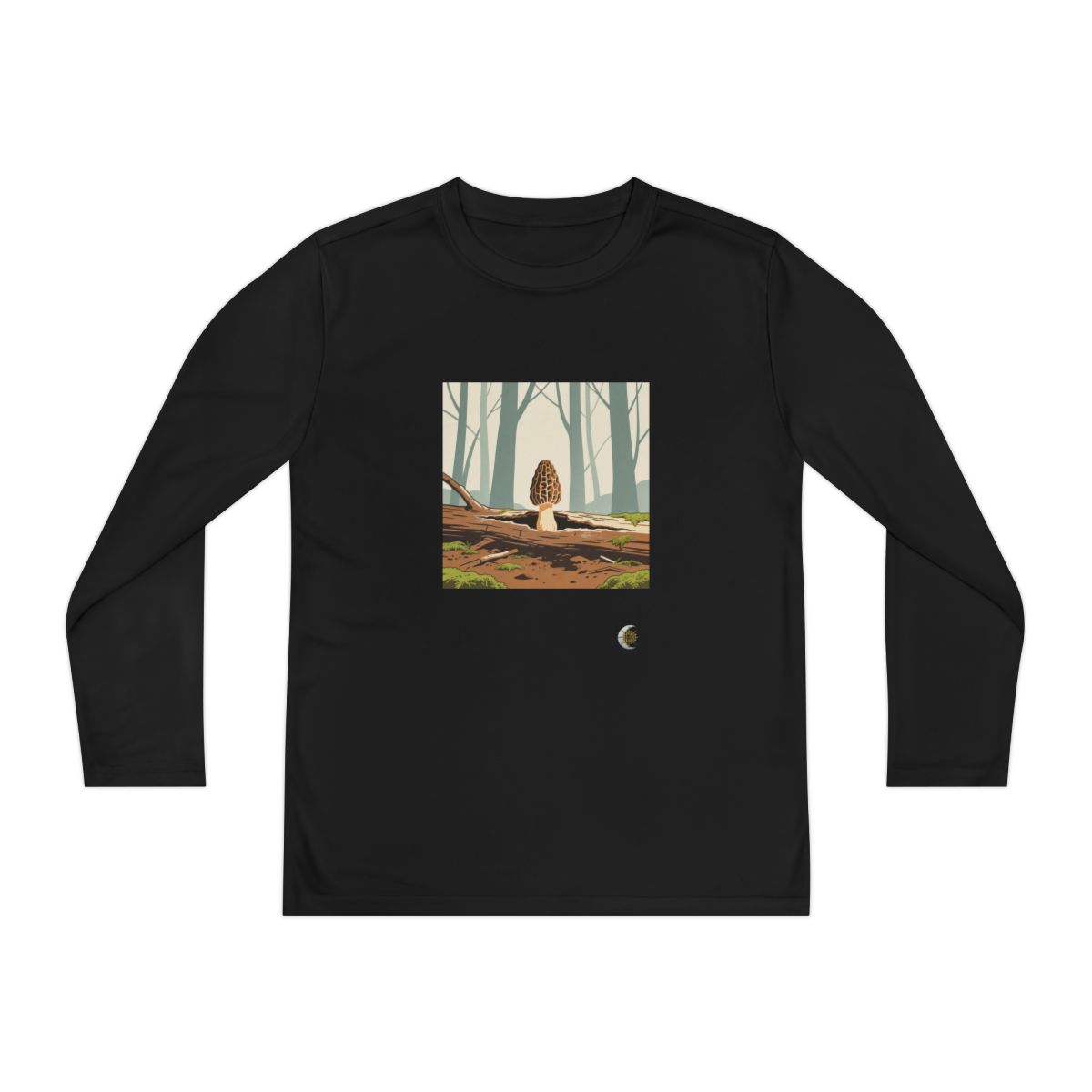 HD Morel Woodland Original Art 231 Youth Long Sleeve Competitor Tee