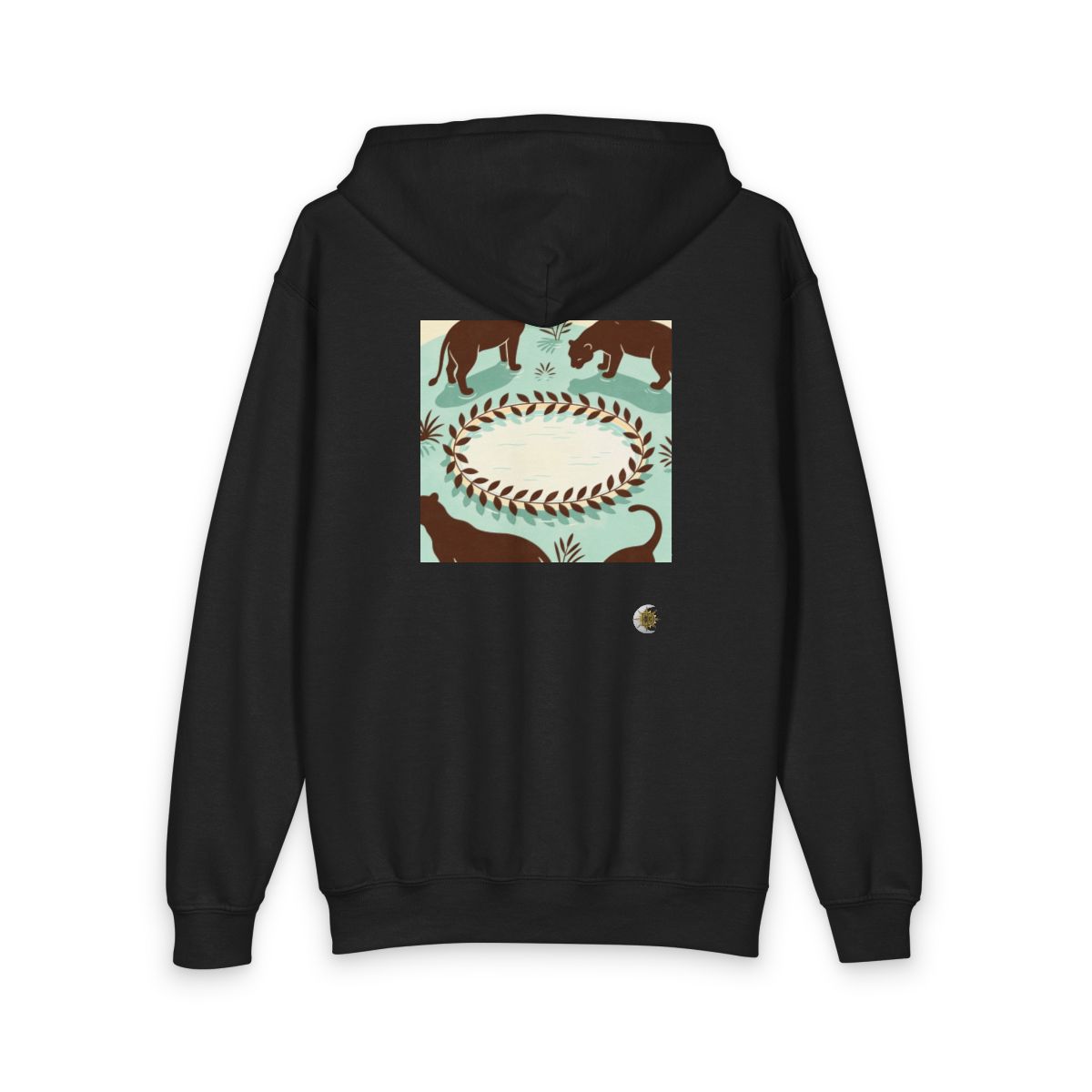 HD Panther Pond Original Art 232 Youth Heavy Blend Zipped Hoodie