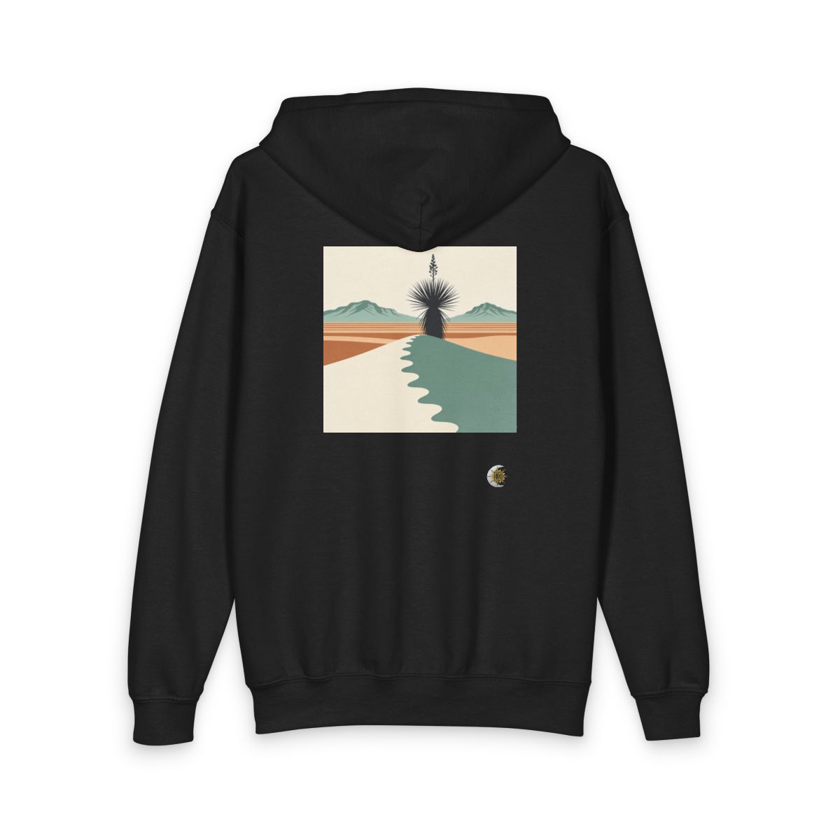 HD Yucca Desert Path Original Art 233 Youth Heavy Blend Zipped Hoodie