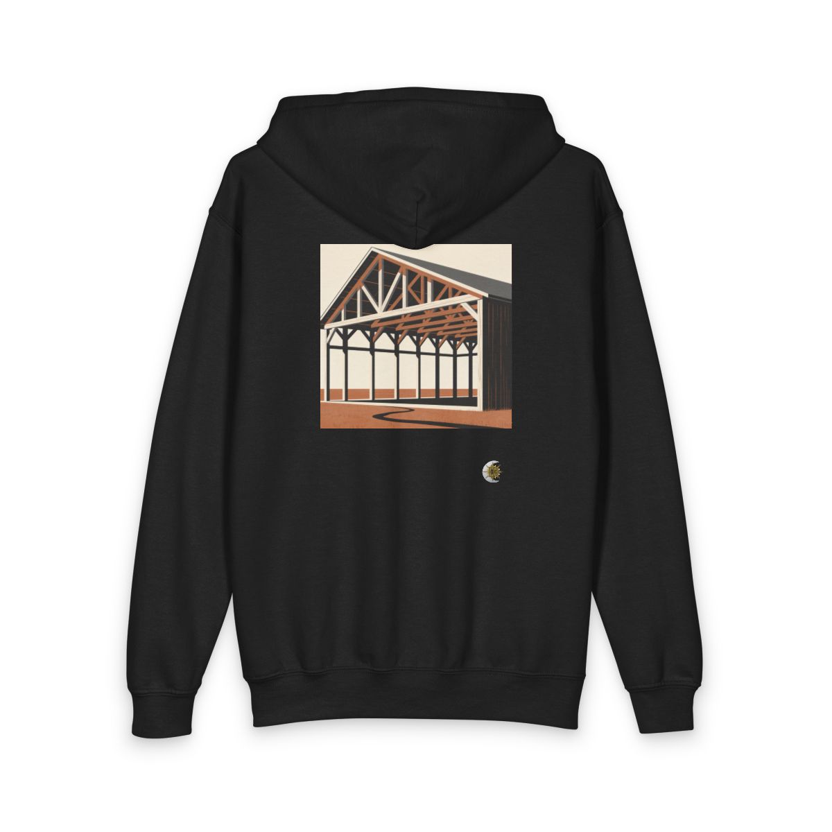 HD Prairie Barn Original Art 236 Youth Heavy Blend Zipped Hoodie