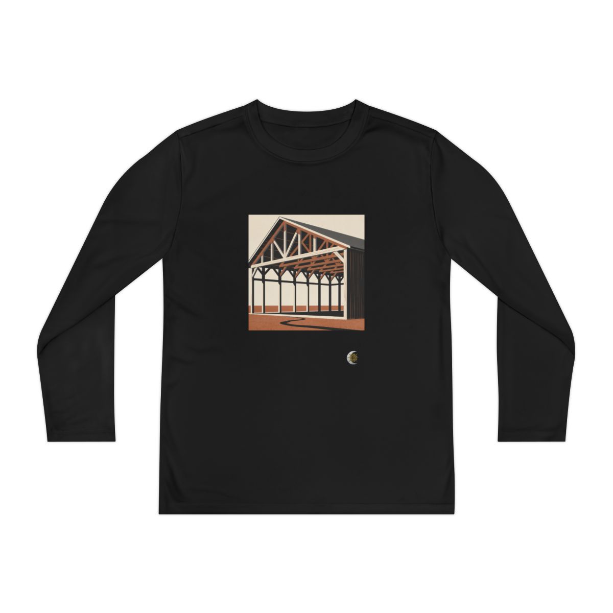 HD Prairie Barn Original Art 236 Youth Long Sleeve Competitor Tee