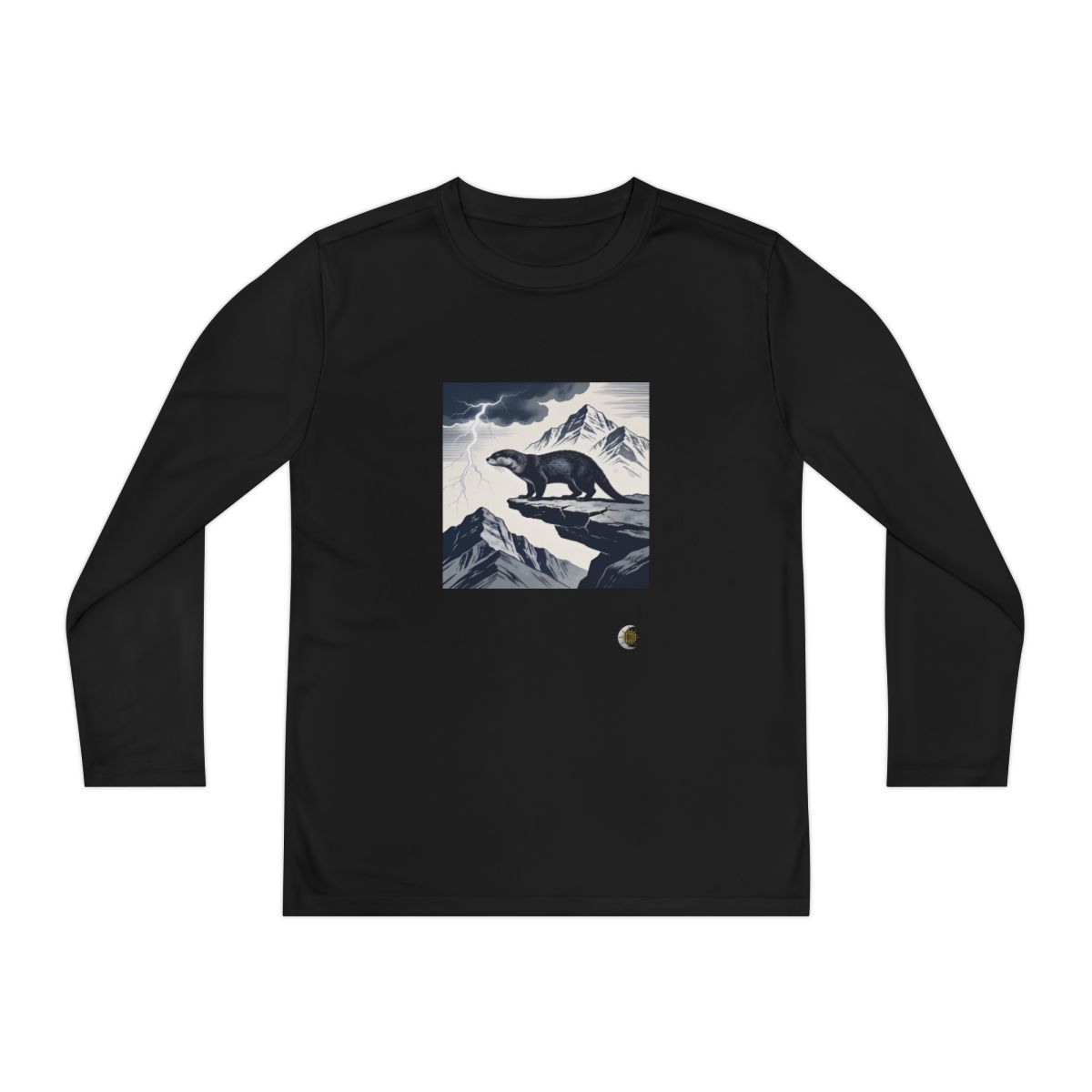 HD Alpine Otter Original Art 239 Youth Long Sleeve Competitor Tee