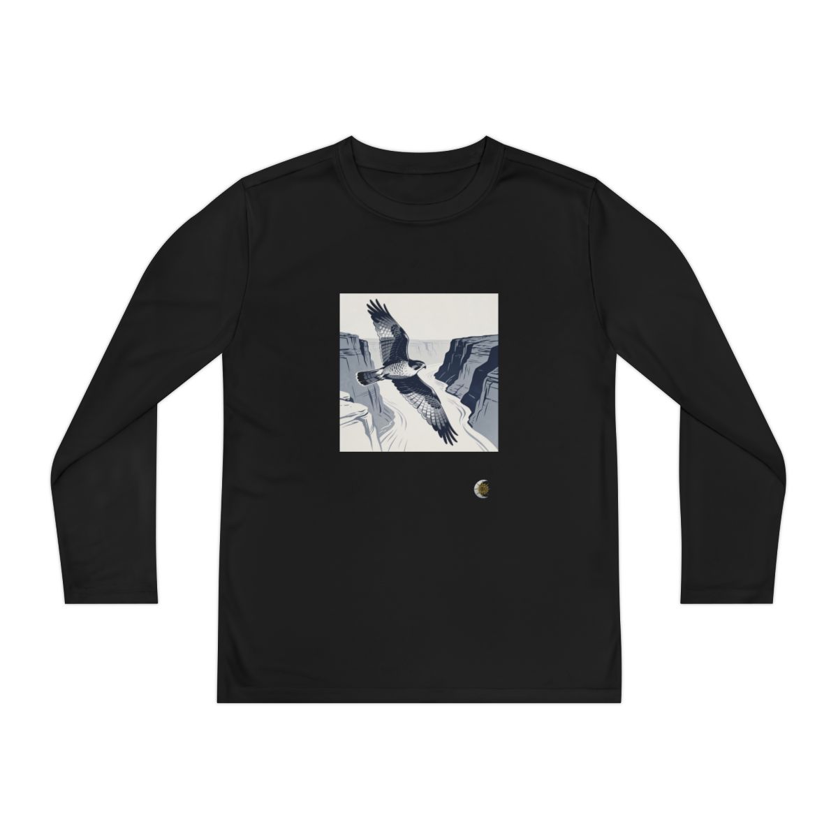 HD Canyon Falcon Original Art 240 Youth Long Sleeve Competitor Tee