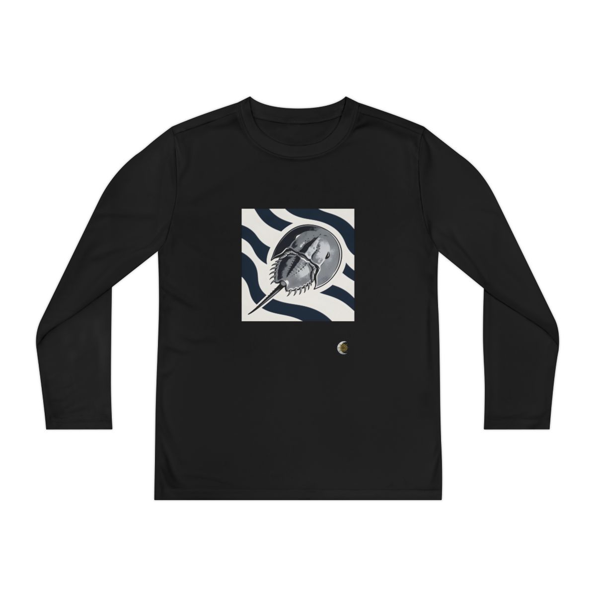HD Tidepool Horseshoe Crab Original Art 241 Youth Long Sleeve Competitor Tee
