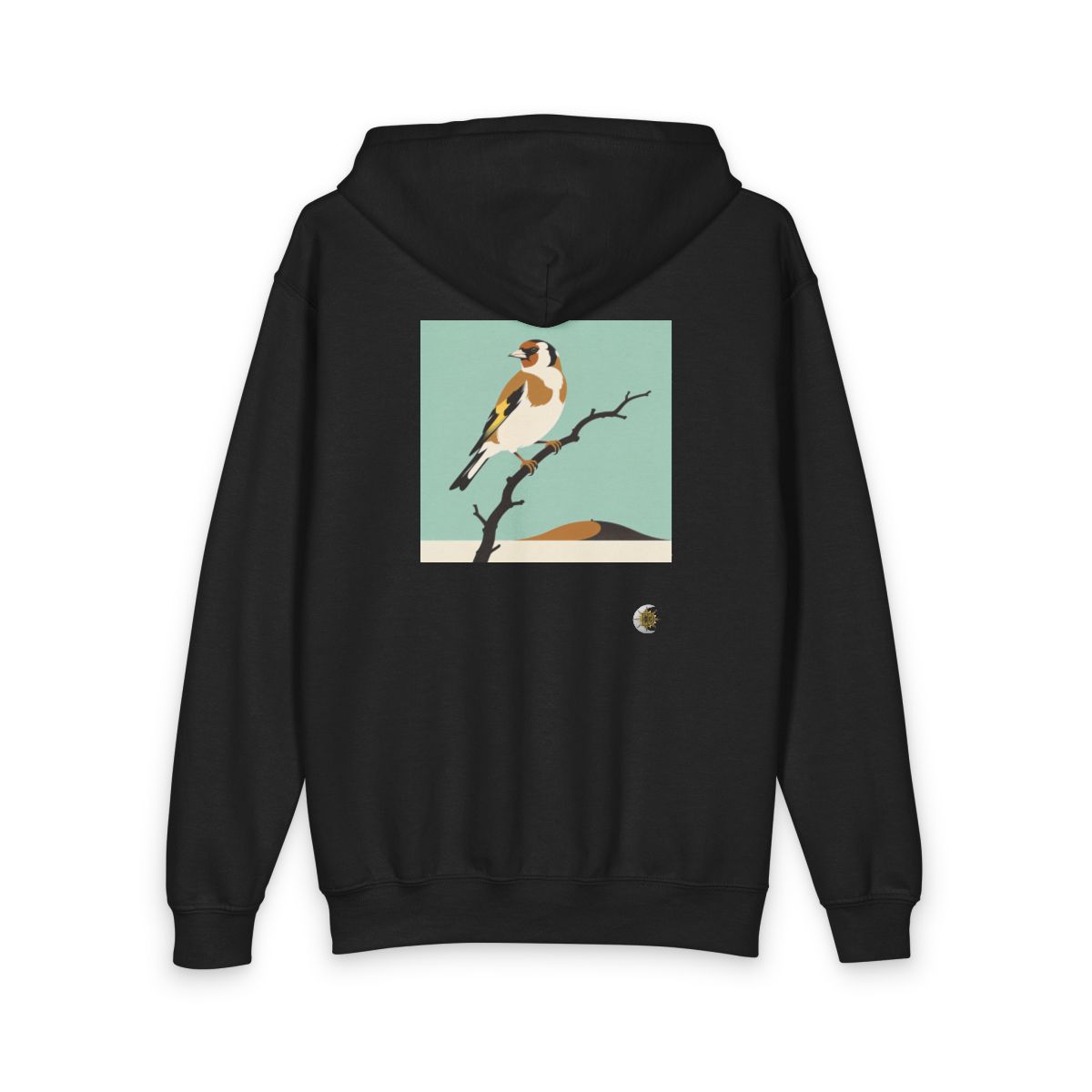 HD Meadow Goldfinch Original Art 245 Youth Heavy Blend Zipped Hoodie