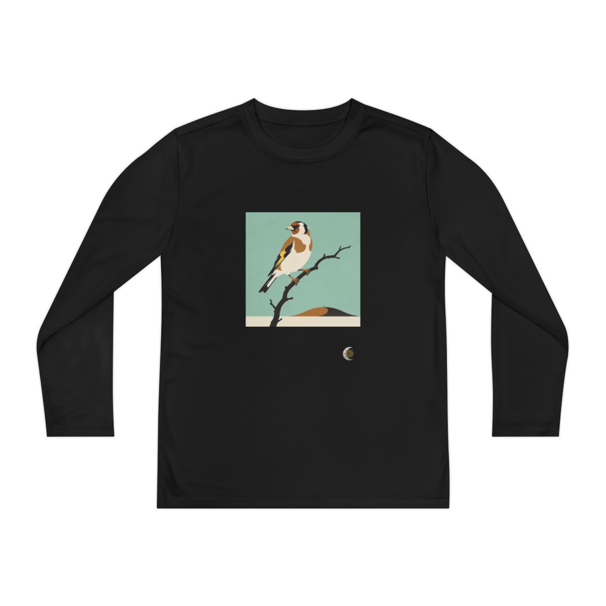 HD Meadow Goldfinch Original Art 245 Youth Long Sleeve Competitor Tee