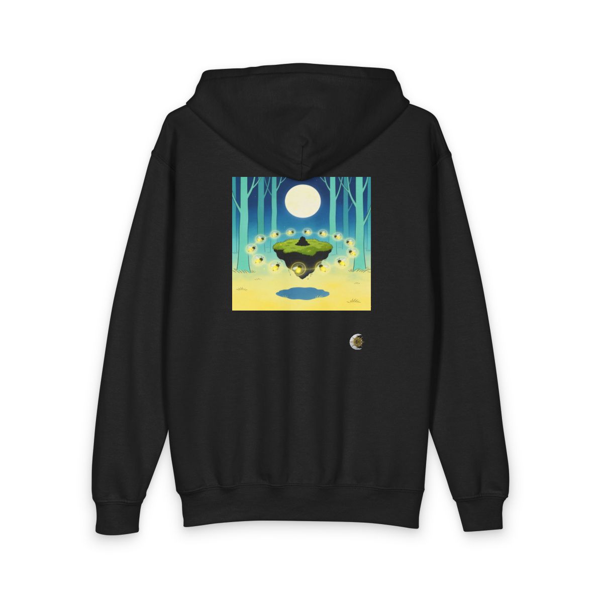 HD Firefly Moon Island Original Art 249 Youth Heavy Blend Zipped Hoodie