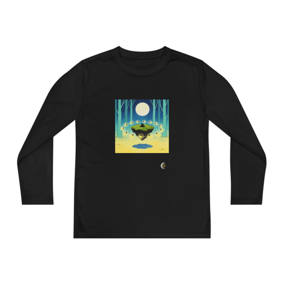 HD Firefly Moon Island Original Art 249 Youth Long Sleeve Competitor Tee