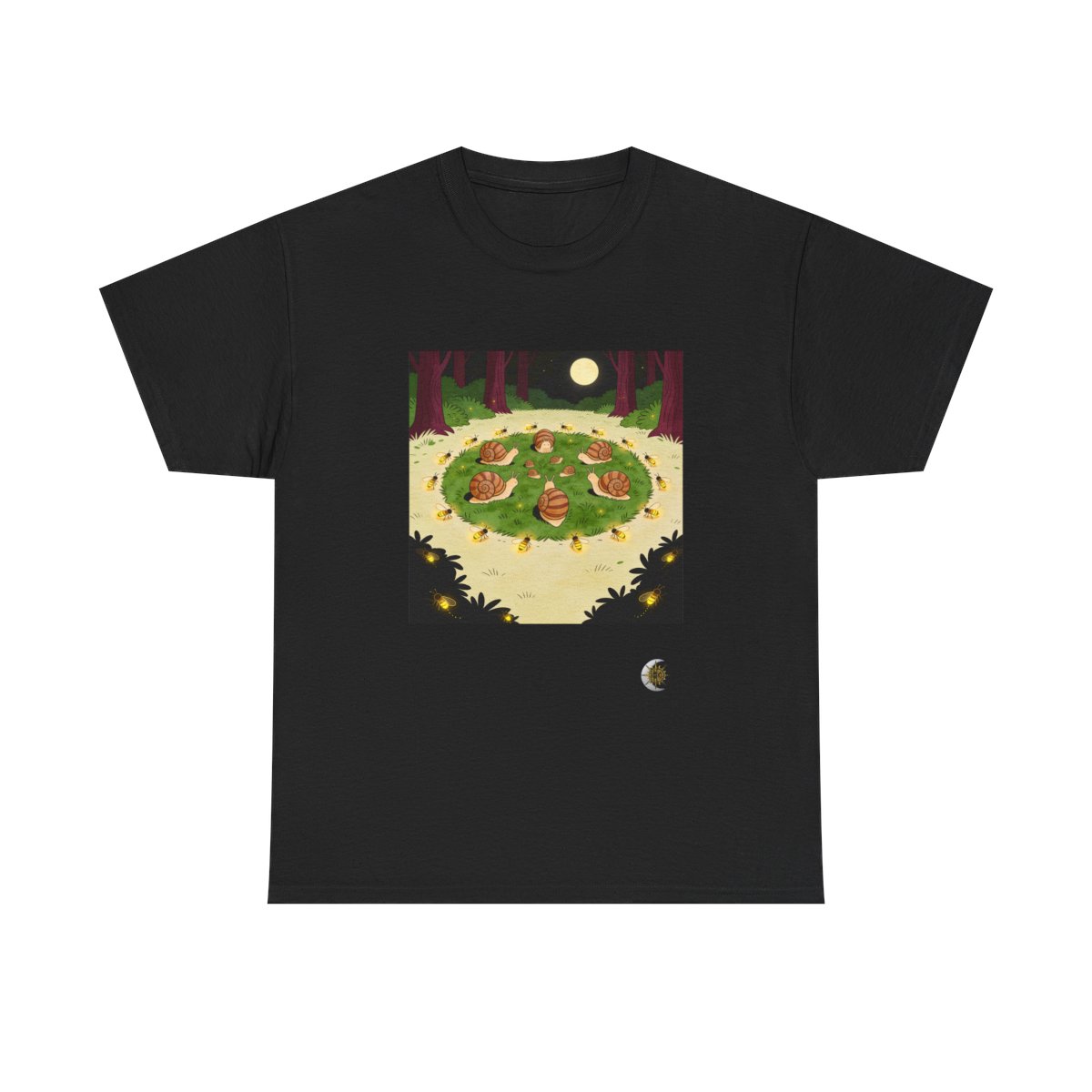 HD Firefly Snail Circle Original Art 219 Unisex Heavy Cotton Tee