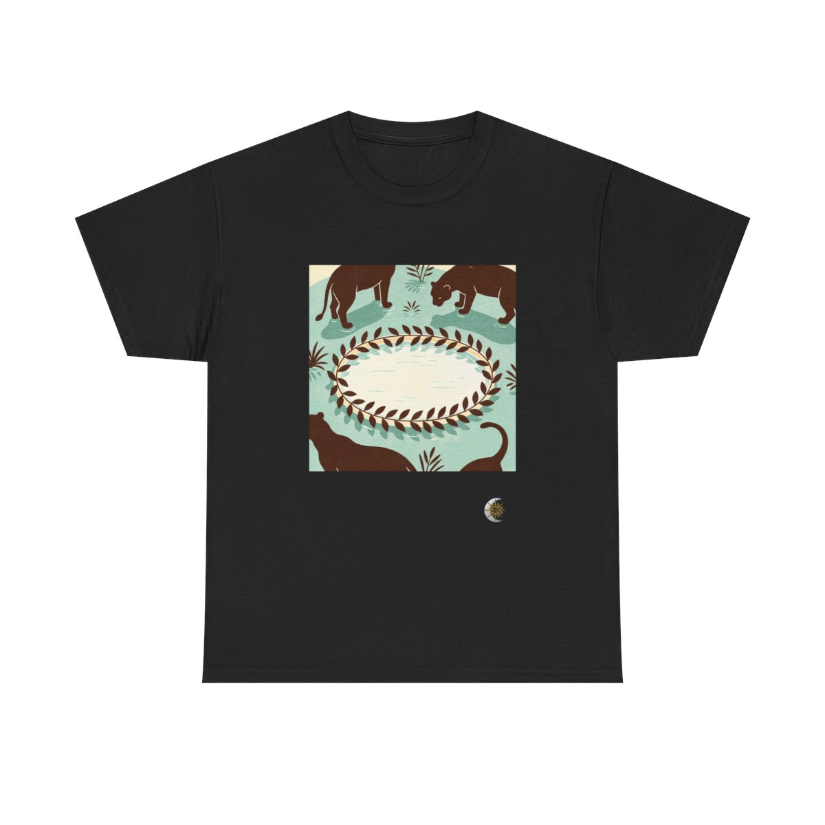 HD Panther Pond Original Art 232 Unisex Heavy Cotton Tee