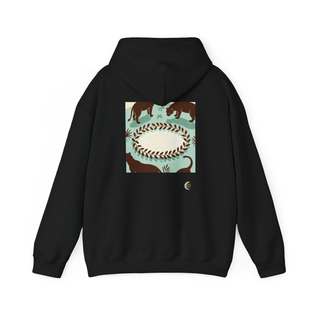 HD Panther Pond Original Art 232 Unisex Heavy Blend™ Hooded Sweatshirt