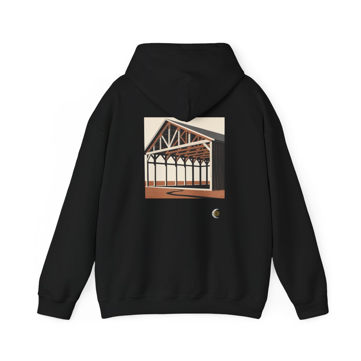 HD Prairie Barn Original Art 236 Unisex Heavy Blend™ Hooded Sweatshirt