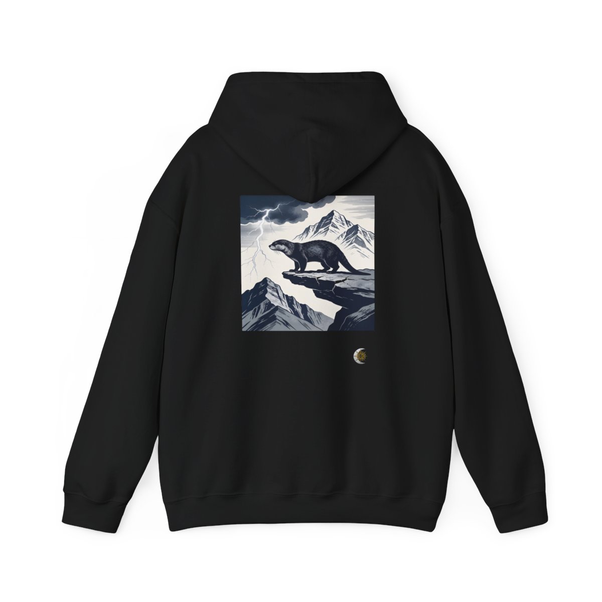 HD Alpine Otter Original Art 239 Unisex Heavy Blend™ Hooded Sweatshirt