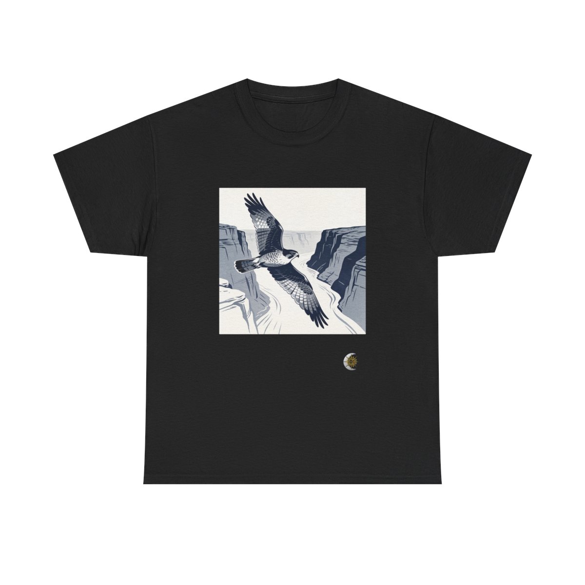HD Canyon Falcon Original Art 240 Unisex Heavy Cotton Tee