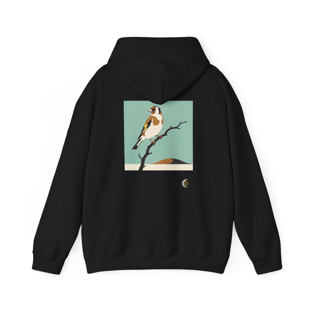 HD Meadow Goldfinch Original Art 245 Unisex Heavy Blend™ Hooded Sweatshirt