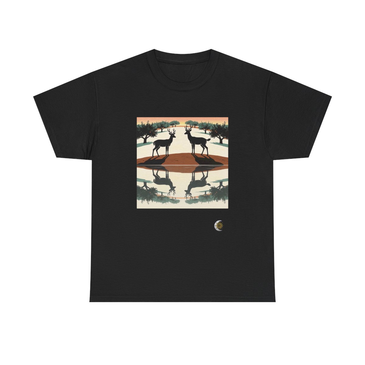 HD Orchard Deer Original Art 248 Unisex Heavy Cotton Tee