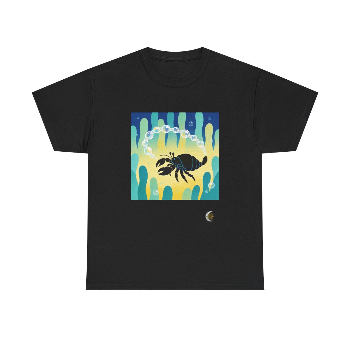 HD Bubble Trail Hermit Crab Original Art 250 Unisex Heavy Cotton Tee