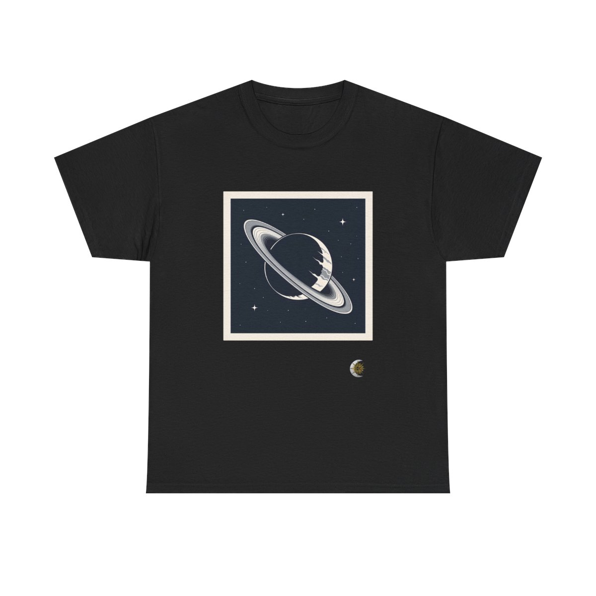 HD Ringed Planet Original Art 252 Unisex Heavy Cotton Tee