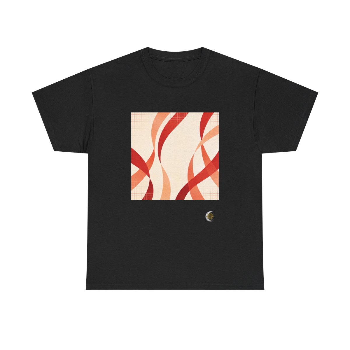 HD Rust Ribbons Original Art 53 Unisex Heavy Cotton Tee