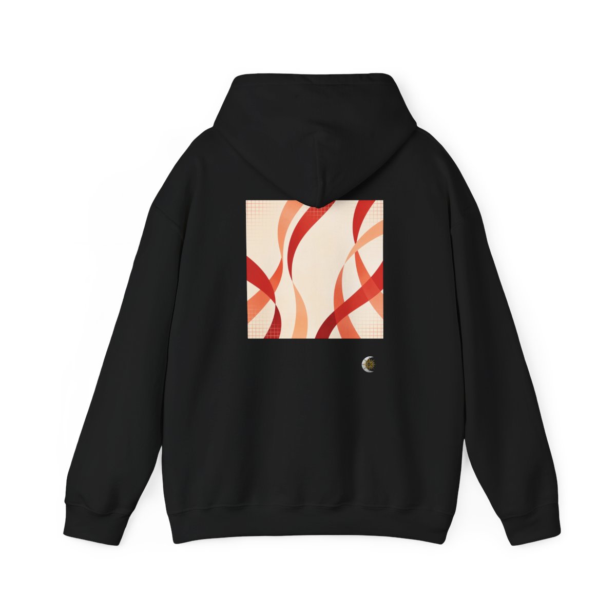 HD Rust Ribbons Original Art 53 Unisex Heavy Blend™ Hooded Sweatshirt