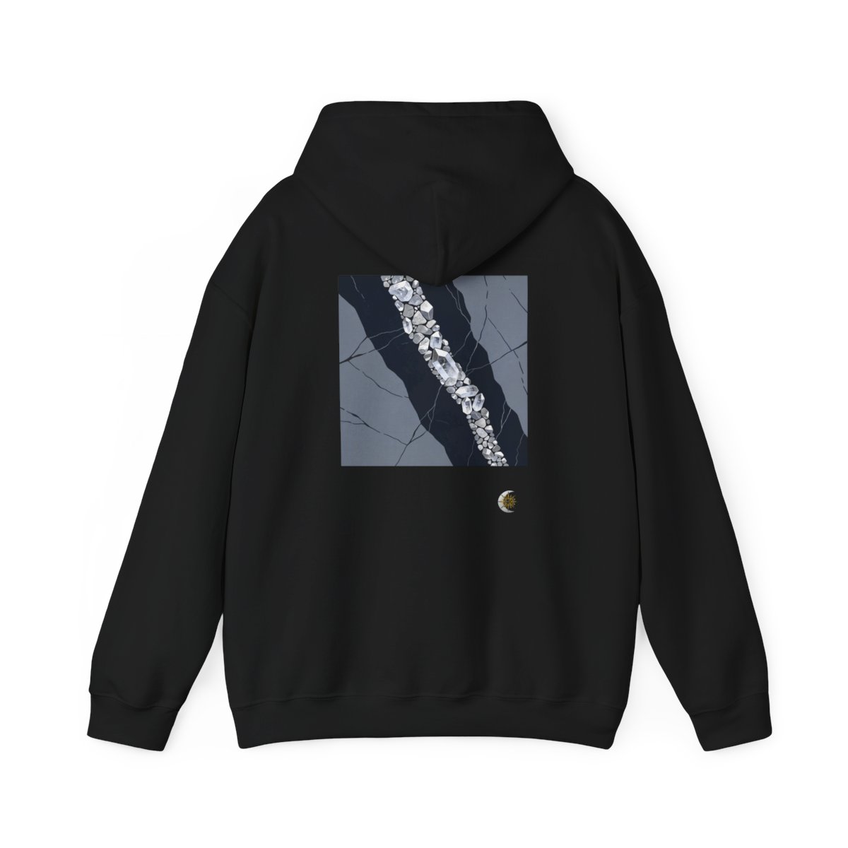 HD Silver Vein Original Art 648 Unisex Heavy Blend™ Hooded Sweatshirt