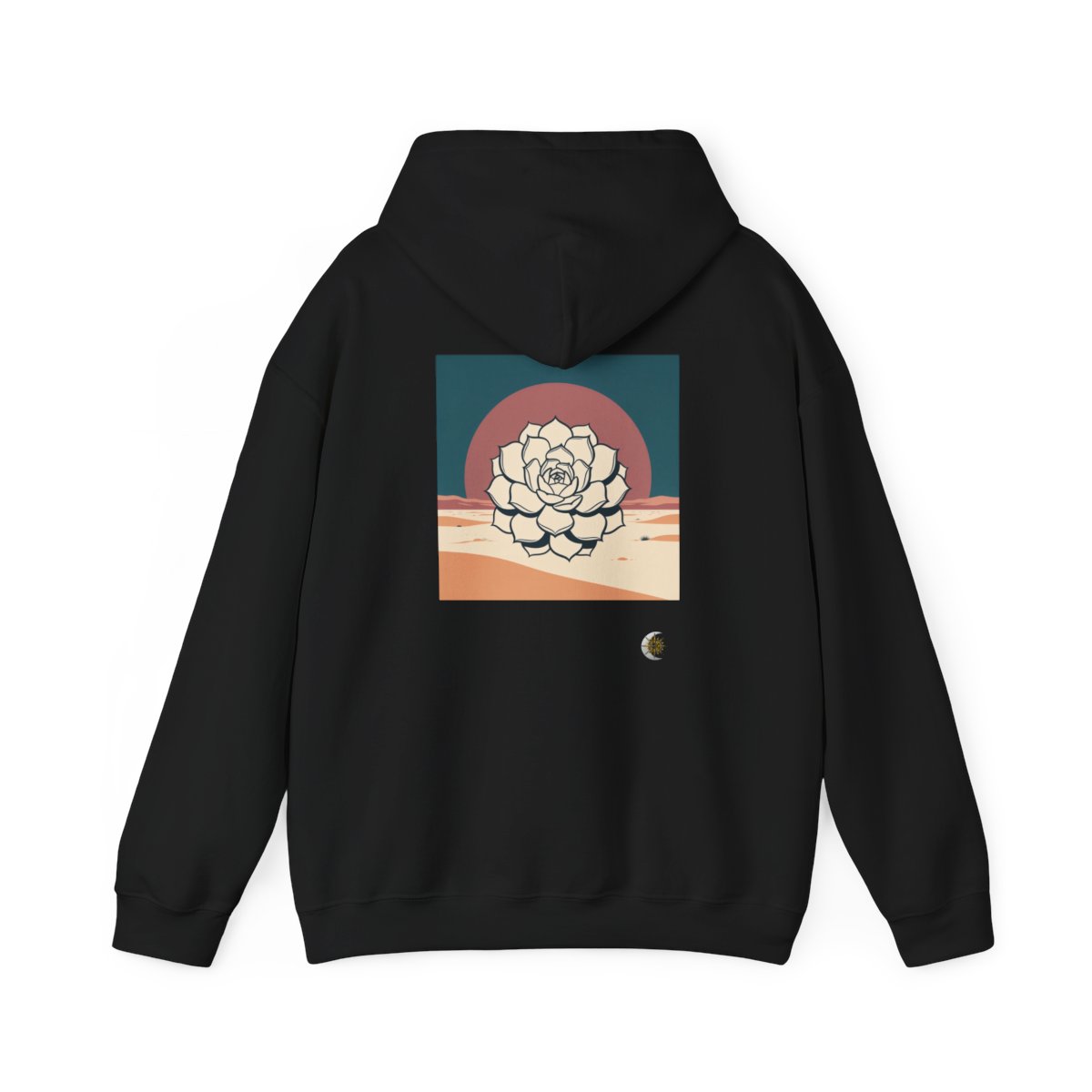 HD Desert Rosette Original Art 908 Unisex Heavy Blend™ Hooded Sweatshirt