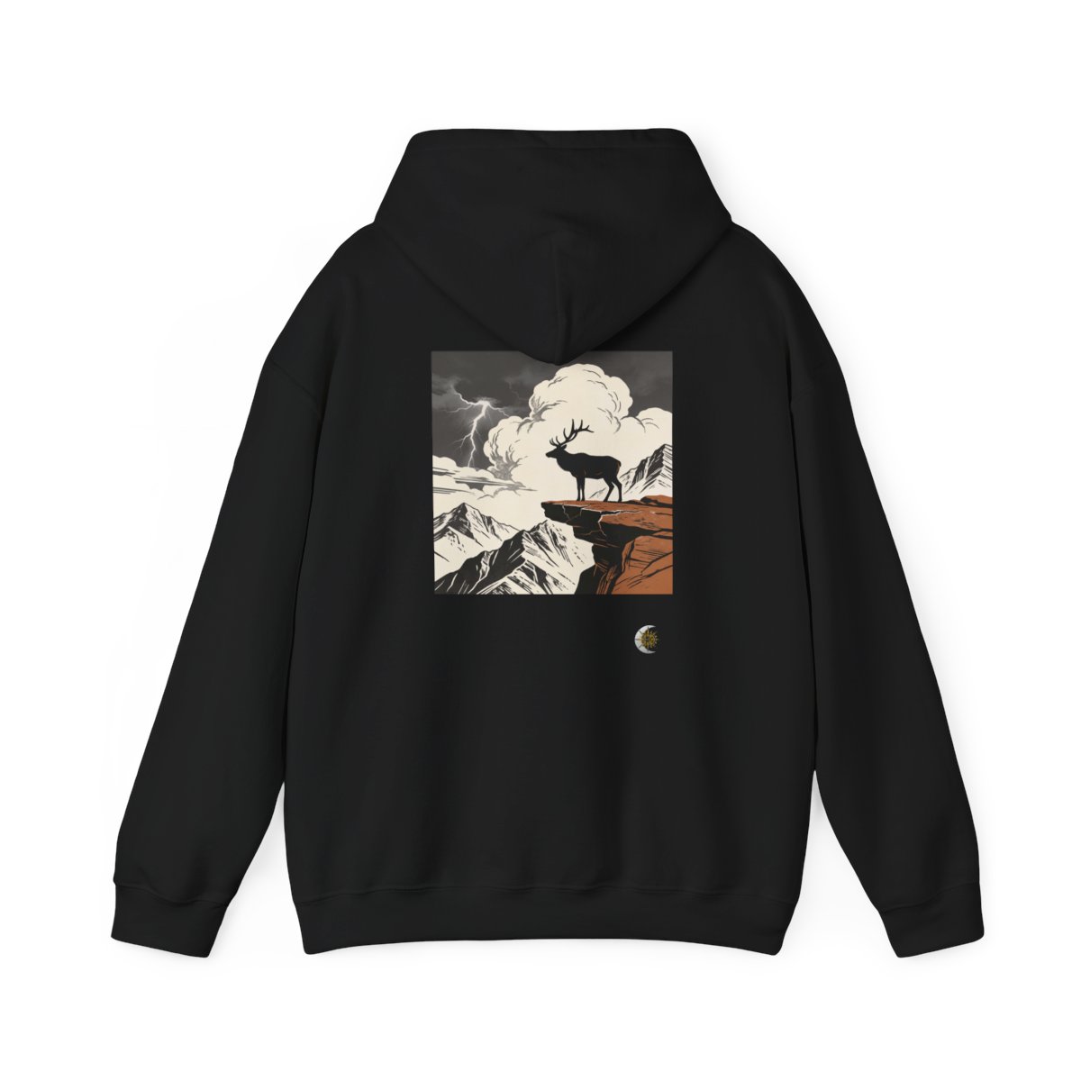 HD Ridge Elk Original Art 101 Unisex Heavy Blend™ Hooded Sweatshirt