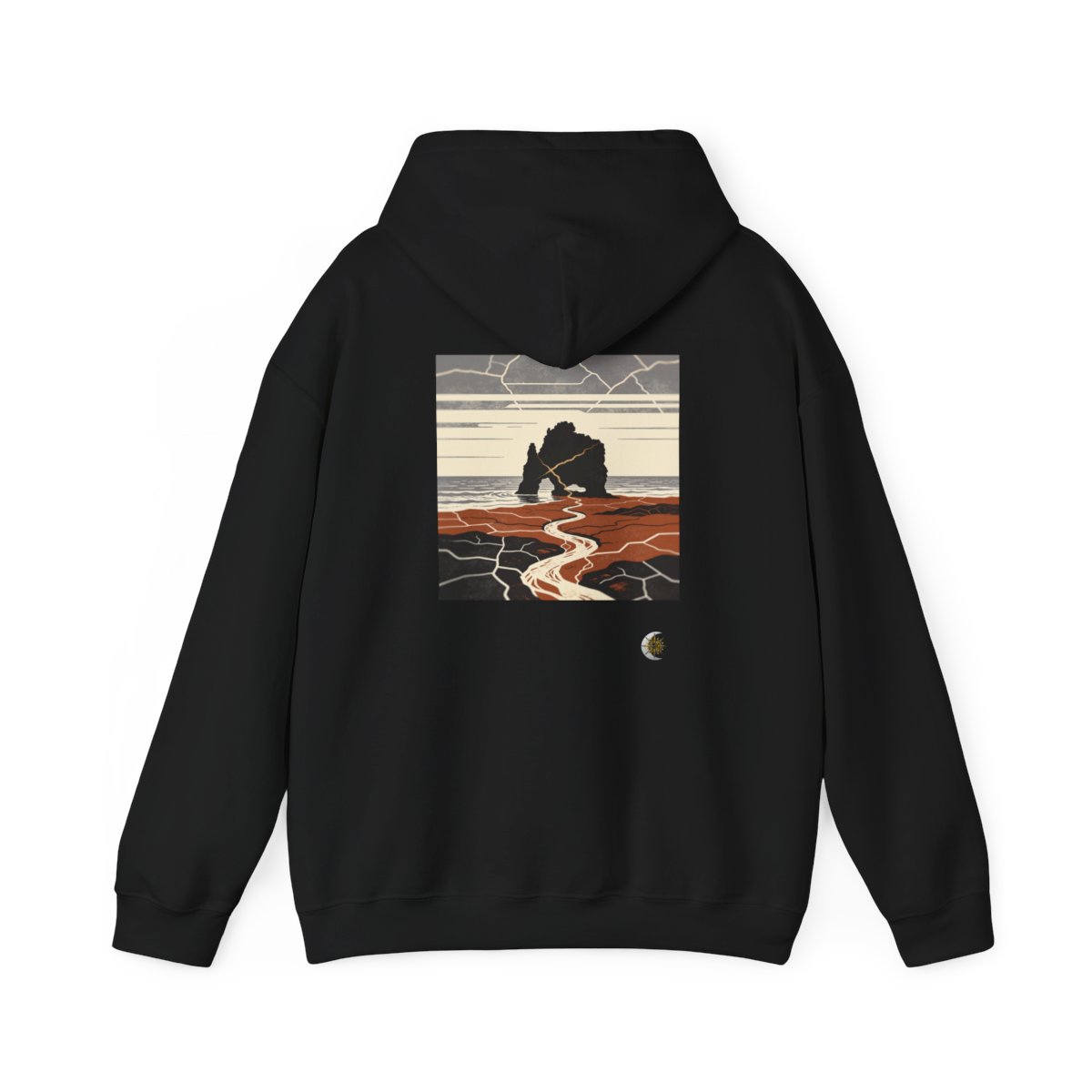 HD Copper Coast Arch Original Art 565 Unisex Heavy Blend™ Hooded Sweatshirt