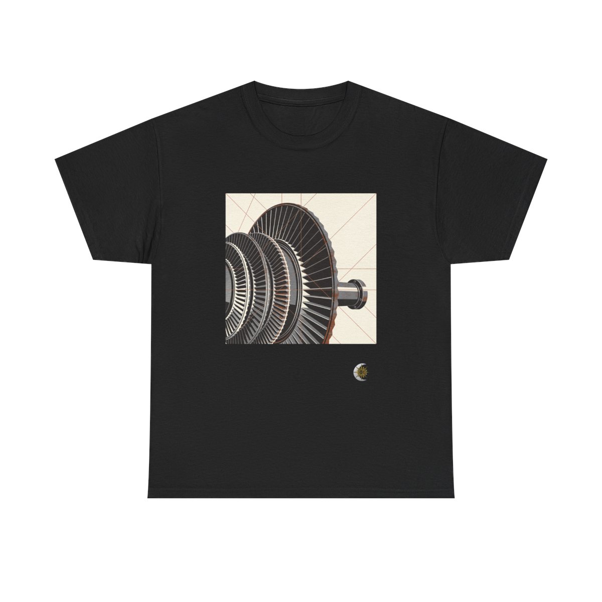 HD Copper Turbine Original Art 675 Unisex Heavy Cotton Tee