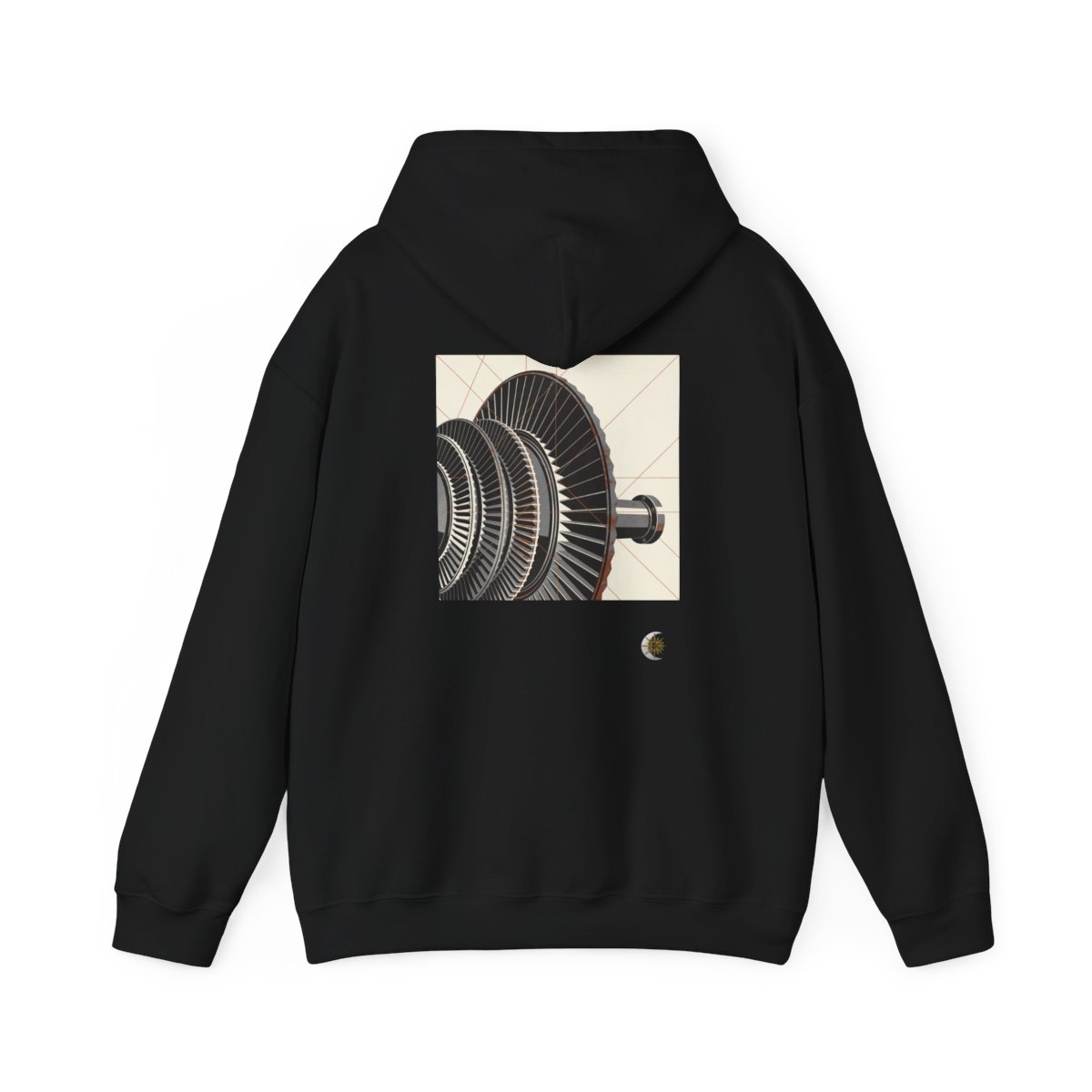 HD Copper Turbine Original Art 675 Unisex Heavy Blend™ Hooded Sweatshirt