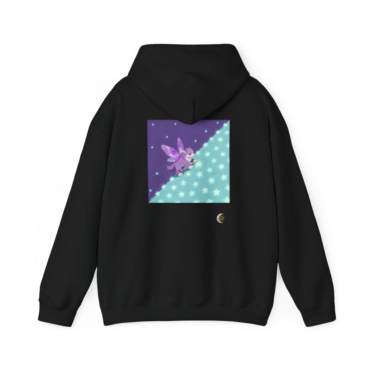 HD Violet Starwanderer Original Art 42 Unisex Heavy Blend™ Hooded Sweatshirt
