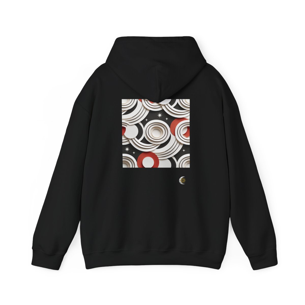 HD Paper Orbit Original Art 23 Unisex Heavy Blend™ Hooded Sweatshirt