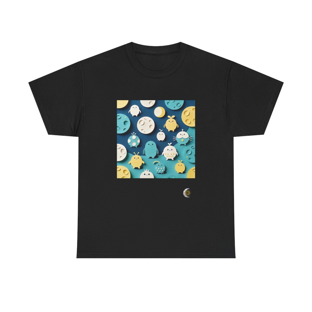 HD Moonbutton Friends Original Art 67 Unisex Heavy Cotton Tee