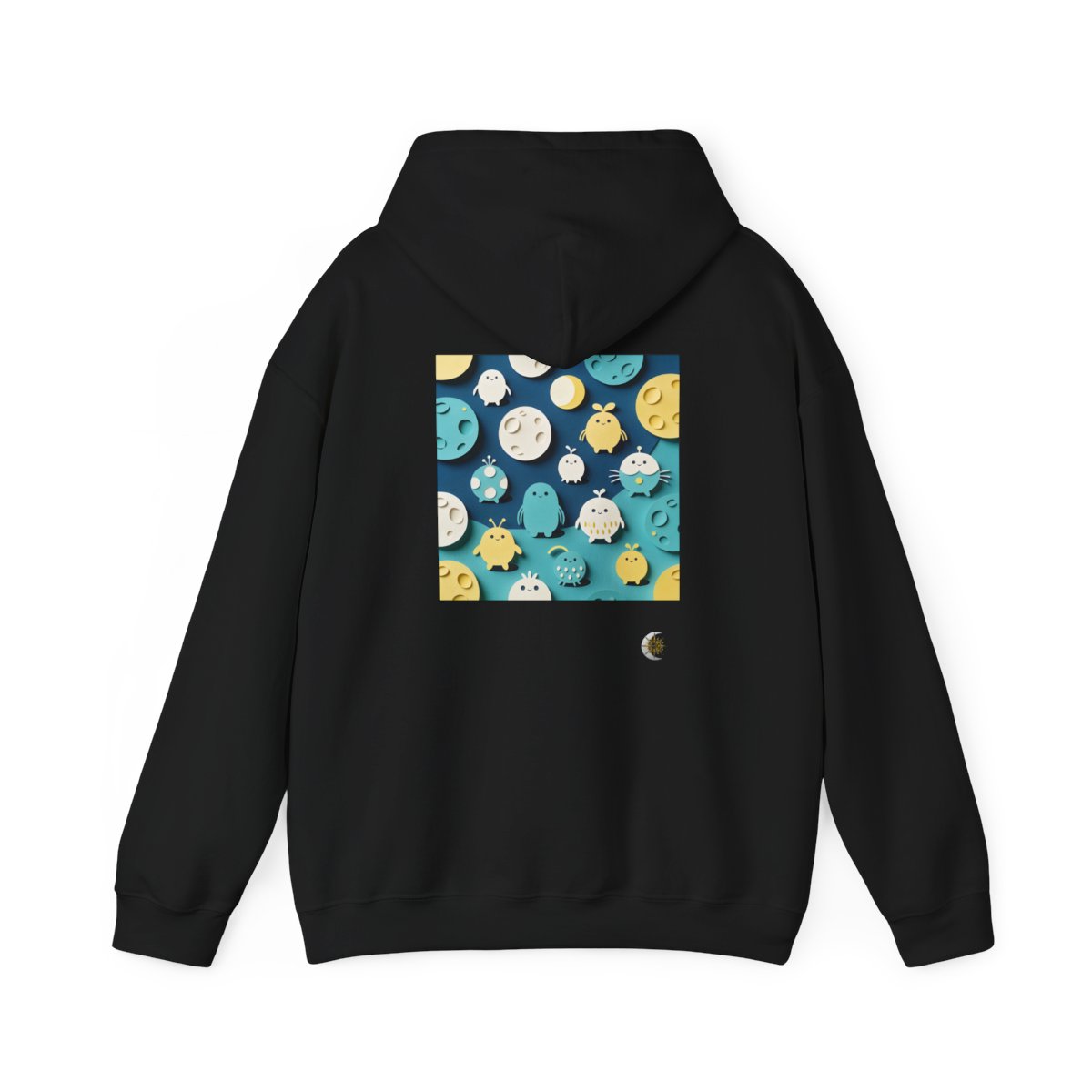 HD Moonbutton Friends Original Art 67 Unisex Heavy Blend™ Hooded Sweatshirt
