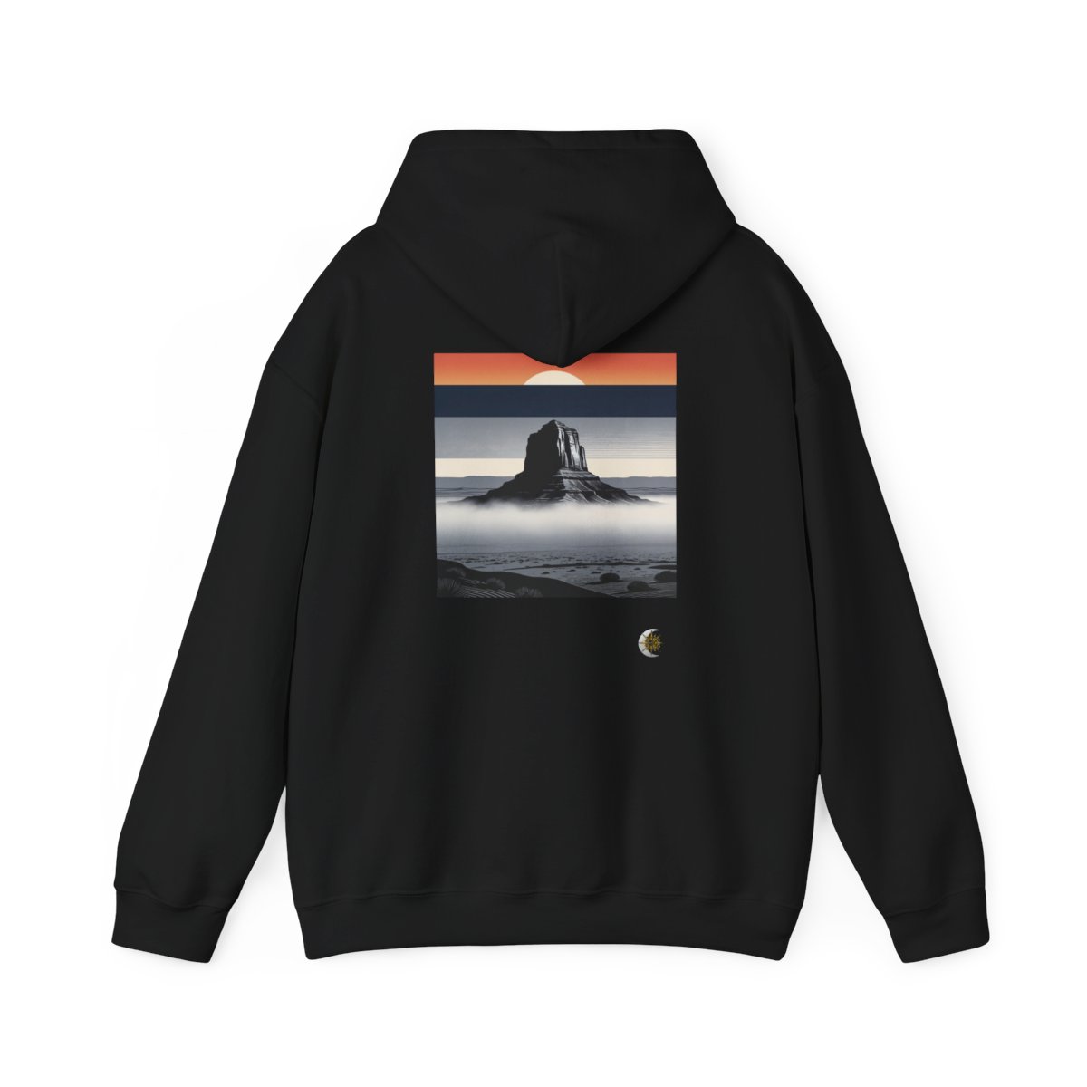 HD Desert Afterglow Original Art 122 Unisex Heavy Blend™ Hooded Sweatshirt