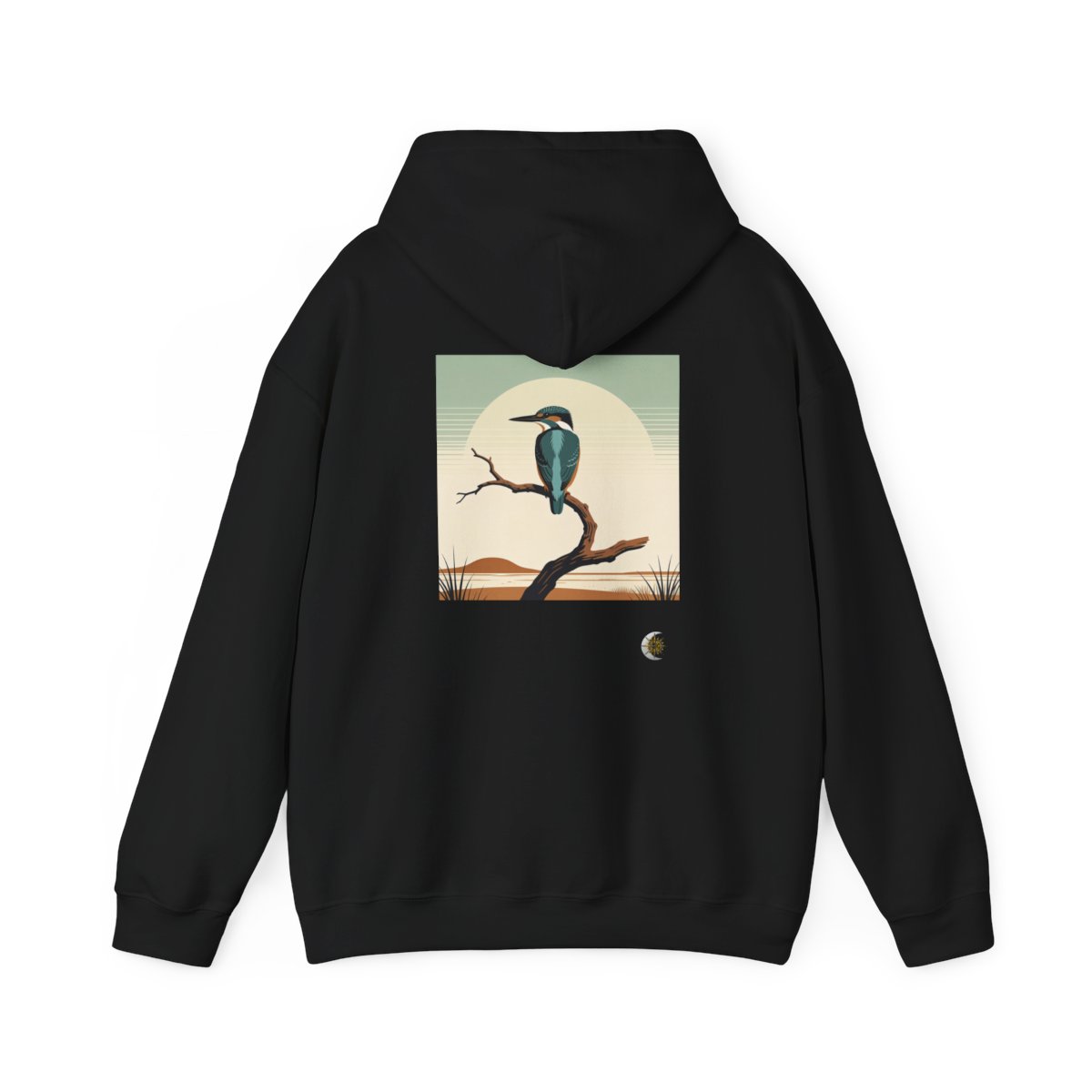 HD Stillwater Kingfisher Original Art 125 Unisex Heavy Blend™ Hooded Sweatshirt